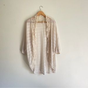 Orange Creek Cream Lace cottage core cardigan